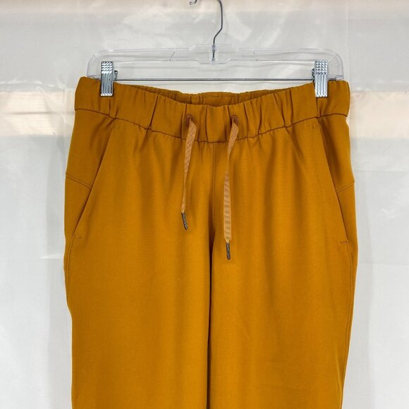 Lululemon Women 6 On the Fly 7/8 Pant Fools Gold Athletic Active Stretch Ankle - Picture 2 of 9